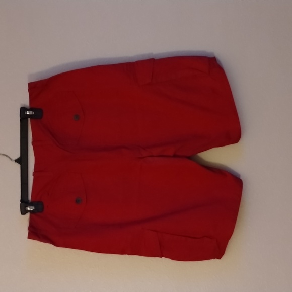 Banana Republic Men's Red Cargo Relaxed Straight Canvas Size 35 - Picture 5 of 5